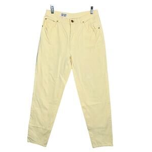 Escada Sport Buttercream Yellow Jeans Straight Leg Casual Ankle - 28